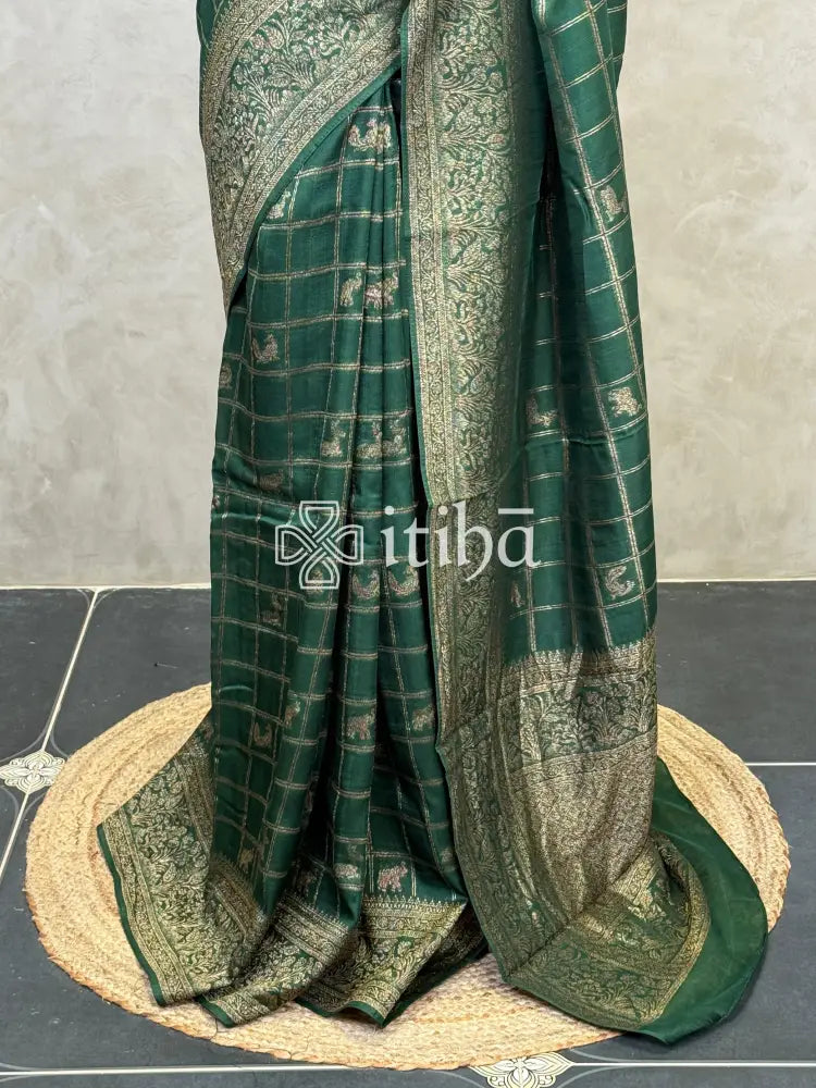 SEMI TUSSAR GEORGETTE BANARASI SAREE