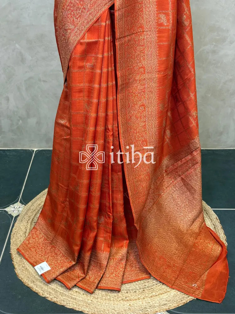 SEMI TUSSAR GEORGETTE BANARASI SAREE