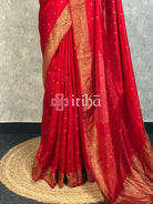 SEMI TUSSAR GEORGETTE BANARASI SAREE