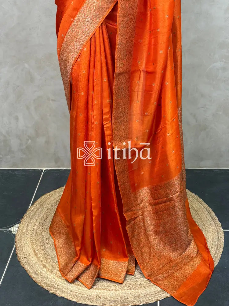 SEMI TUSSAR GEORGETTE BANARASI SAREE