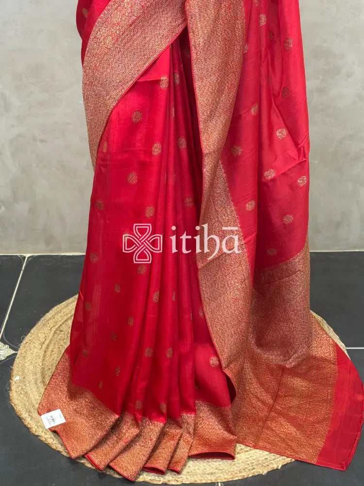 SEMI TUSSAR GEORGETTE BANARASI SAREE