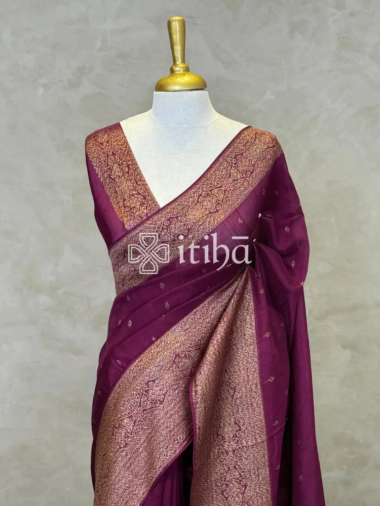 SEMI TUSSAR GEORGETTE BANARASI SAREE