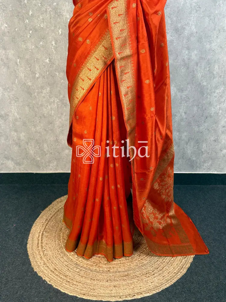 SEMI TUSSAR GEORGETTE BANARASI SAREE