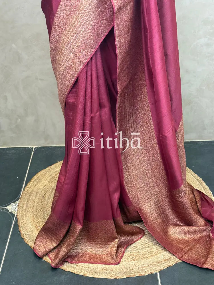 SEMI TUSSAR GEORGETTE BANARASI SAREE