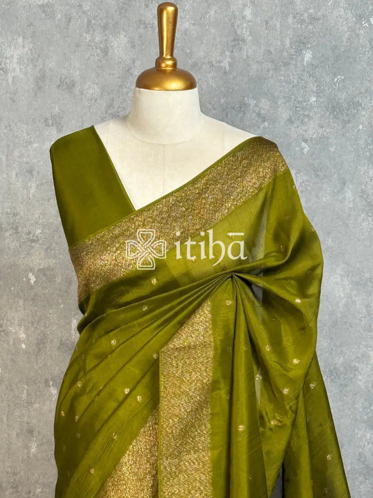 SEMI TUSSAR GEORGETTE BANARASI SAREE