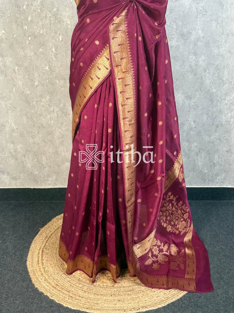 SEMI TUSSAR GEORGETTE BANARASI SAREE