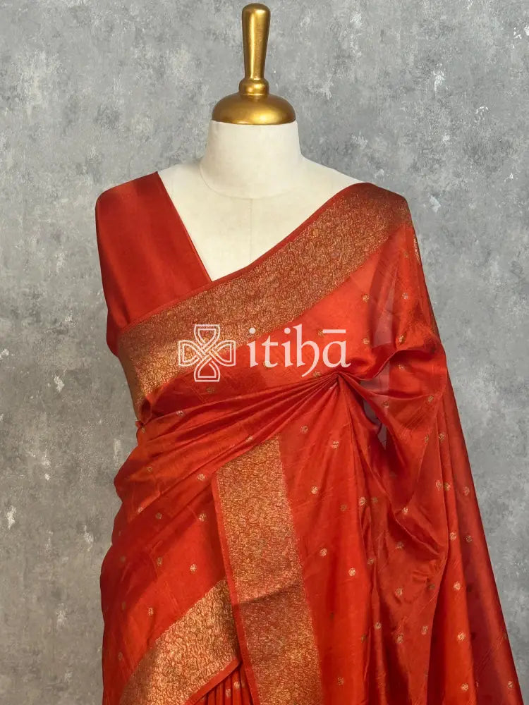 SEMI TUSSAR GEORGETTE BANARASI SAREE