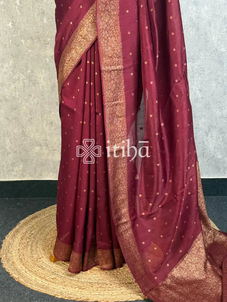 SEMI TUSSAR GEORGETTE BANARASI SAREE