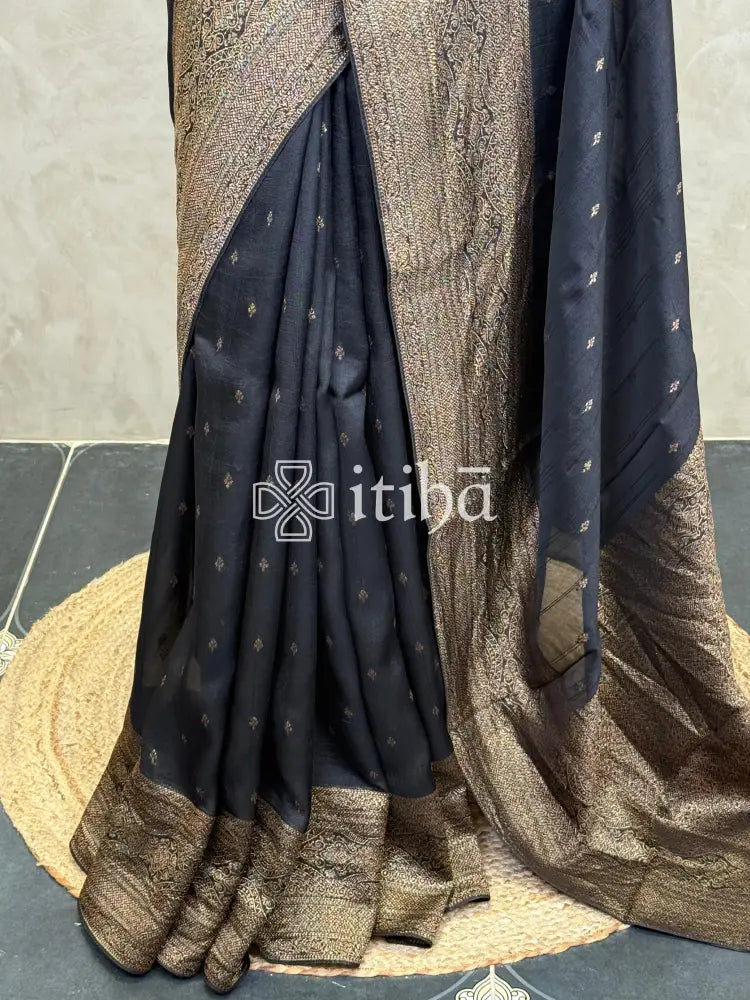 SEMI TUSSAR GEORGETTE BANARASI SAREE