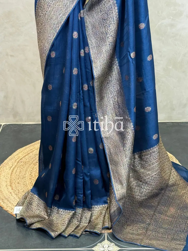 SEMI TUSSAR GEORGETTE BANARASI SAREE
