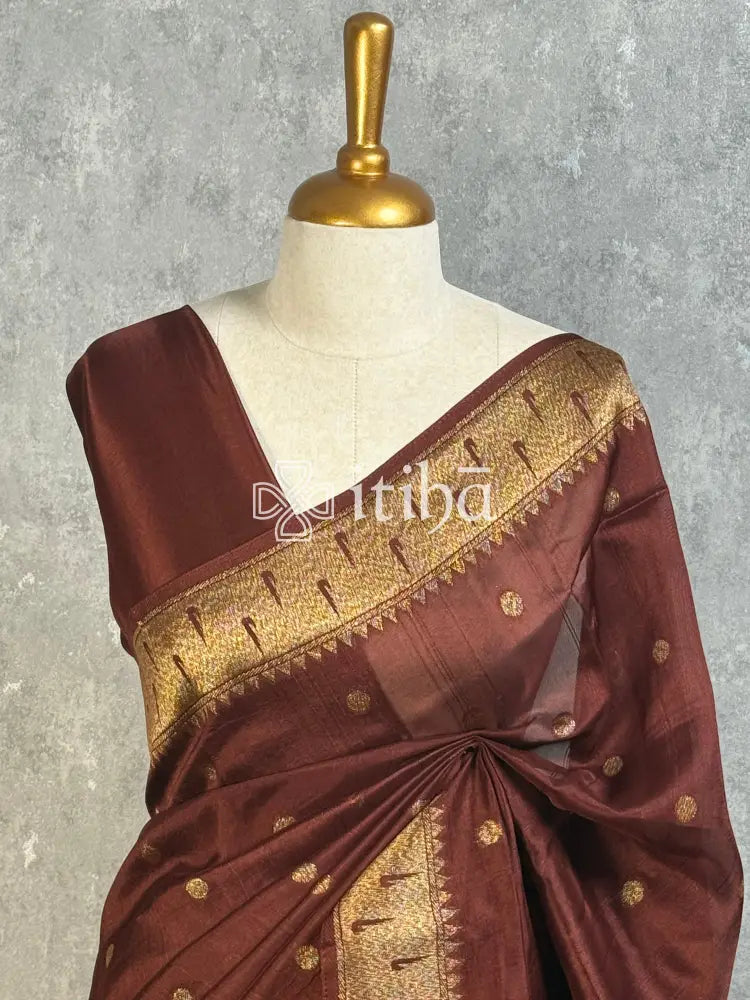 SEMI TUSSAR GEORGETTE BANARASI SAREE
