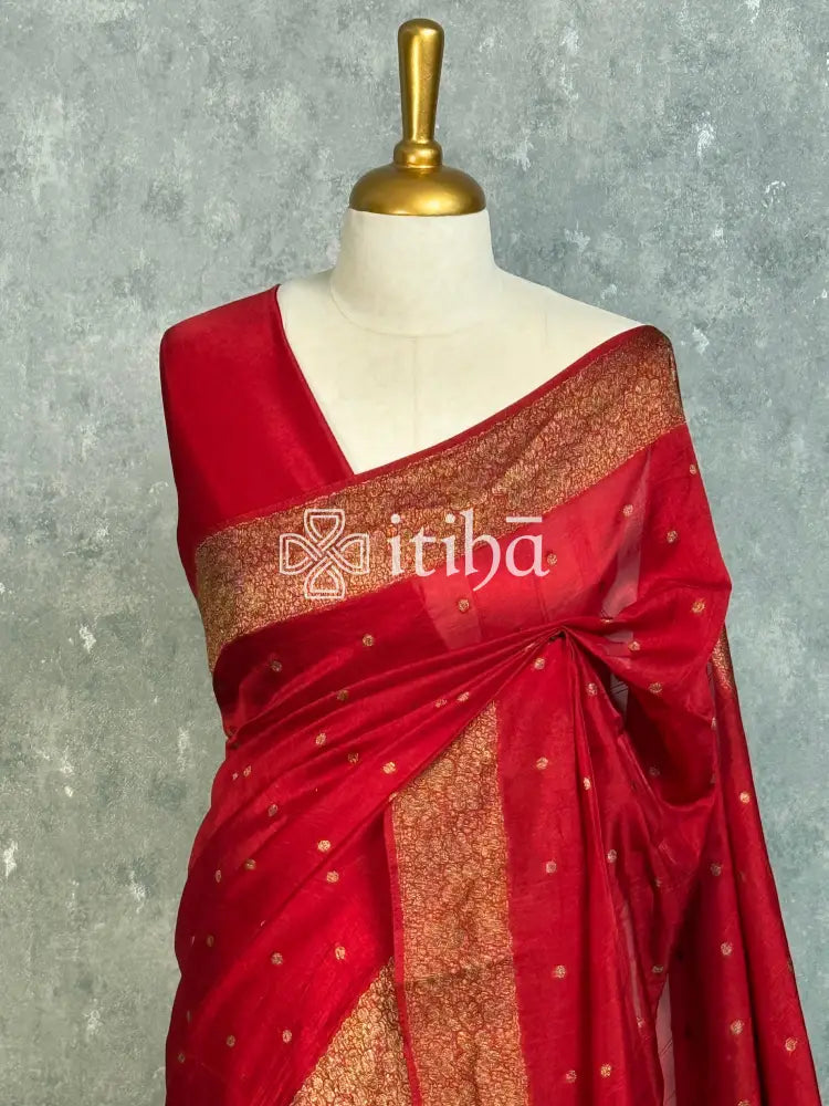 SEMI TUSSAR GEORGETTE BANARASI SAREE