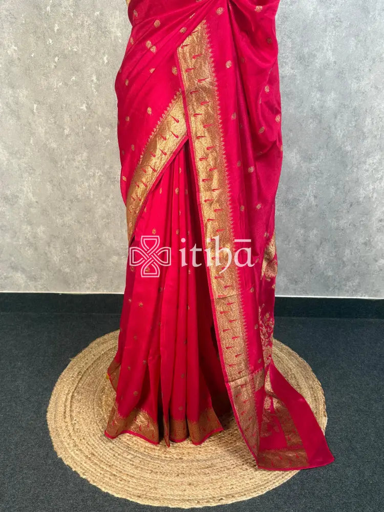 SEMI TUSSAR GEORGETTE BANARASI SAREE