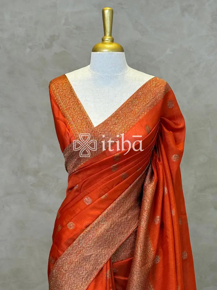 SEMI TUSSAR GEORGETTE BANARASI SAREE