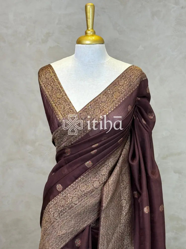 SEMI TUSSAR GEORGETTE BANARASI SAREE