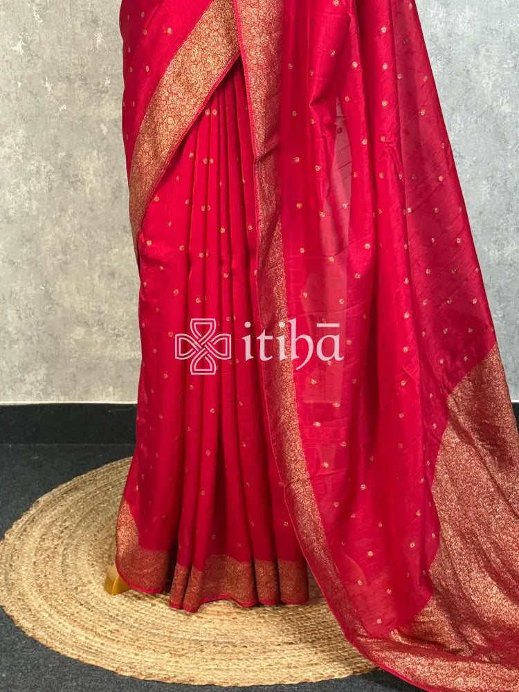 SEMI TUSSAR GEORGETTE BANARASI SAREE