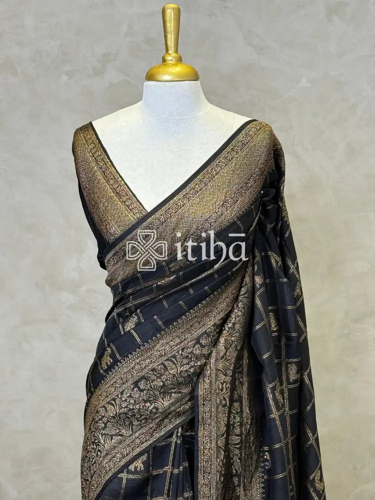 SEMI TUSSAR GEORGETTE BANARASI SAREE