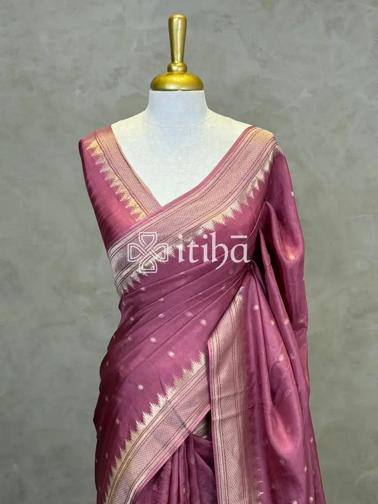 SEMI TUSSAR MEENAKARI BANARASI SAREE