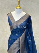 SEMI TUSSAR MEENAKARI BANARASI SAREE