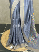 SEMI TUSSAR MEENAKARI BANARASI SAREE