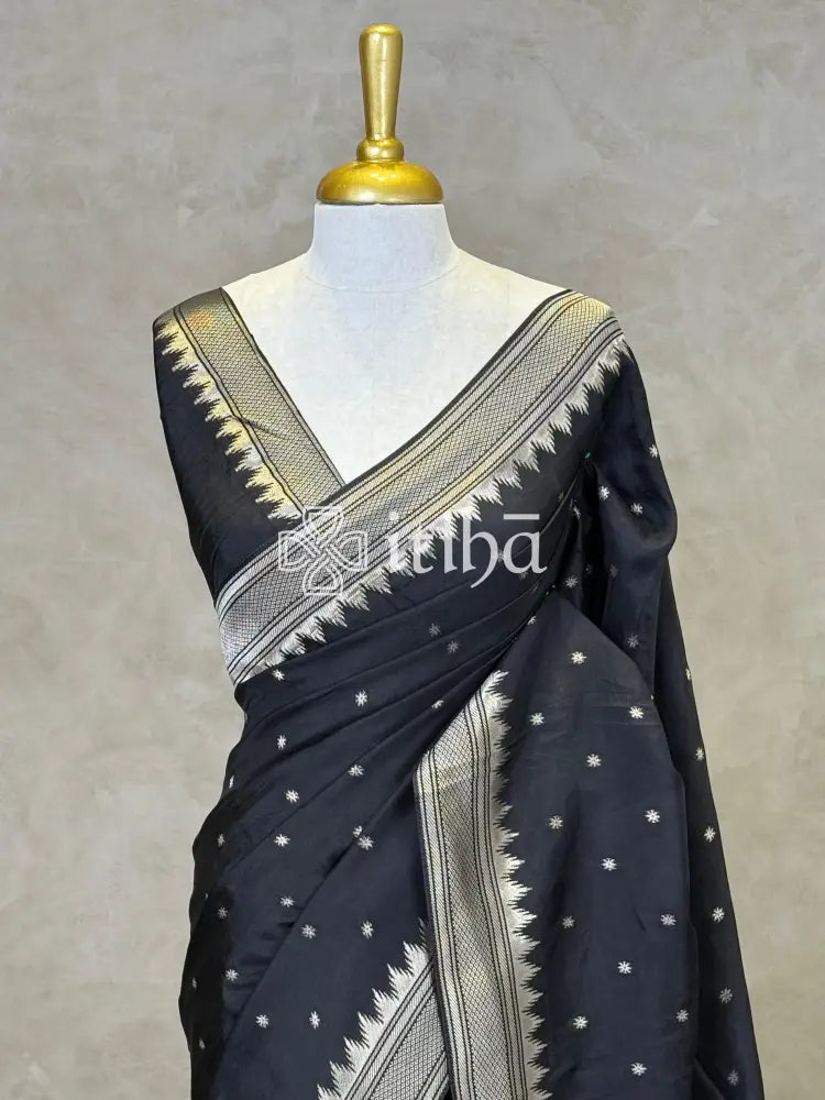 SEMI TUSSAR MEENAKARI BANARASI SAREE
