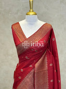 SEMI TUSSAR MEENAKARI BANARASI SAREE