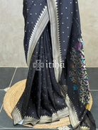 SEMI TUSSAR MEENAKARI BANARASI SAREE
