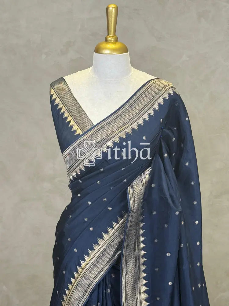 SEMI TUSSAR MEENAKARI BANARASI SAREE