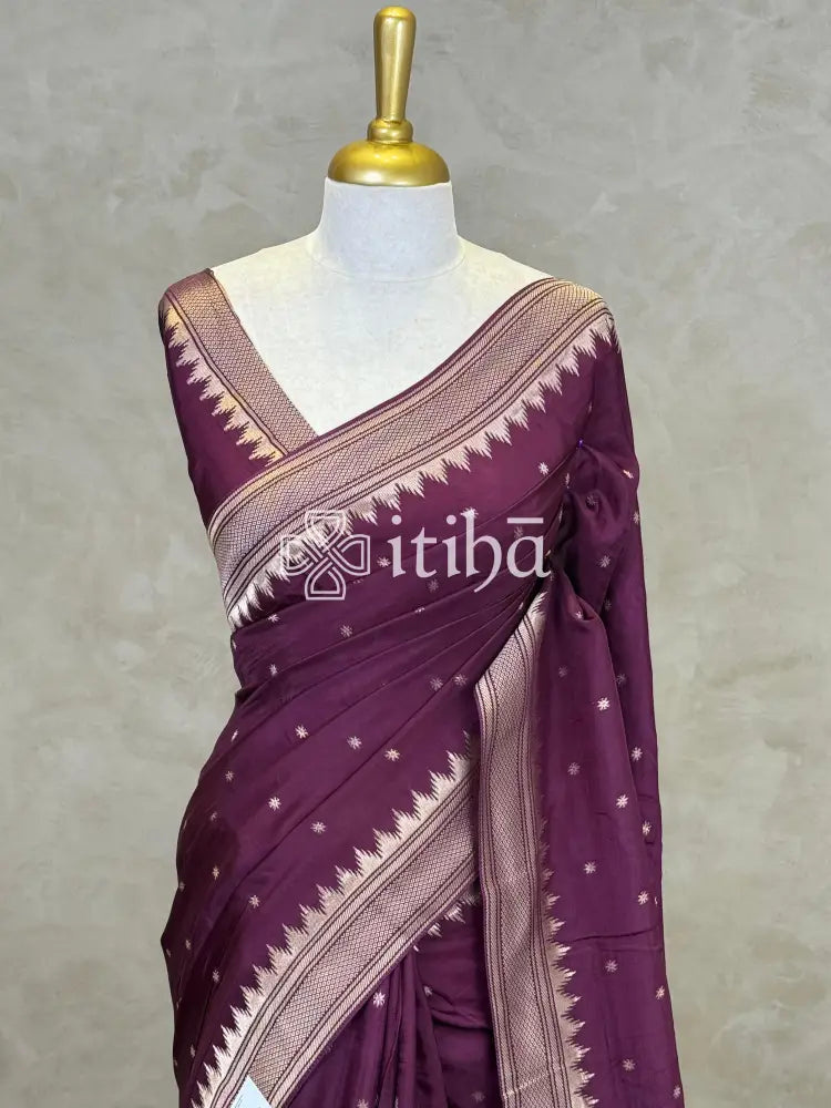 SEMI TUSSAR MEENAKARI BANARASI SAREE