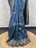 SEMI TUSSAR RAW SILK BANARASI SAREE