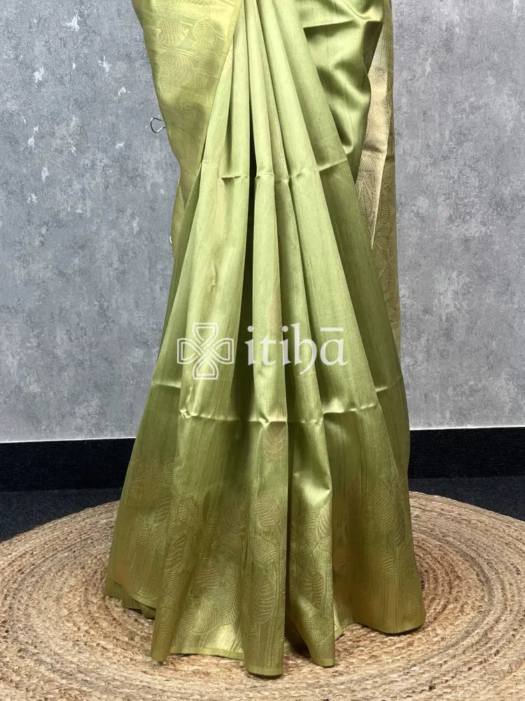 SEMI TUSSAR SILK WEAVING BANARASI SAREE