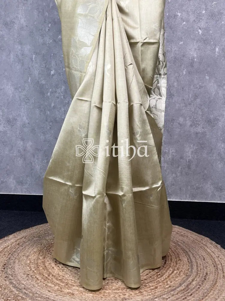 SEMI TUSSAR SILK WEAVING BANARASI SAREE