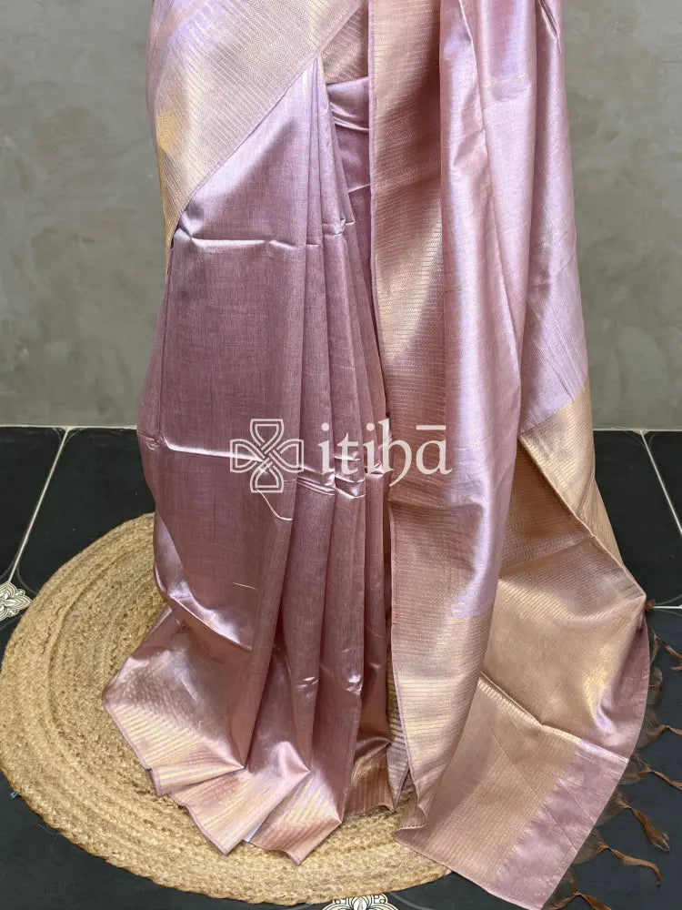 SEMI TUSSAR SILK WEAVING BANARASI SAREE