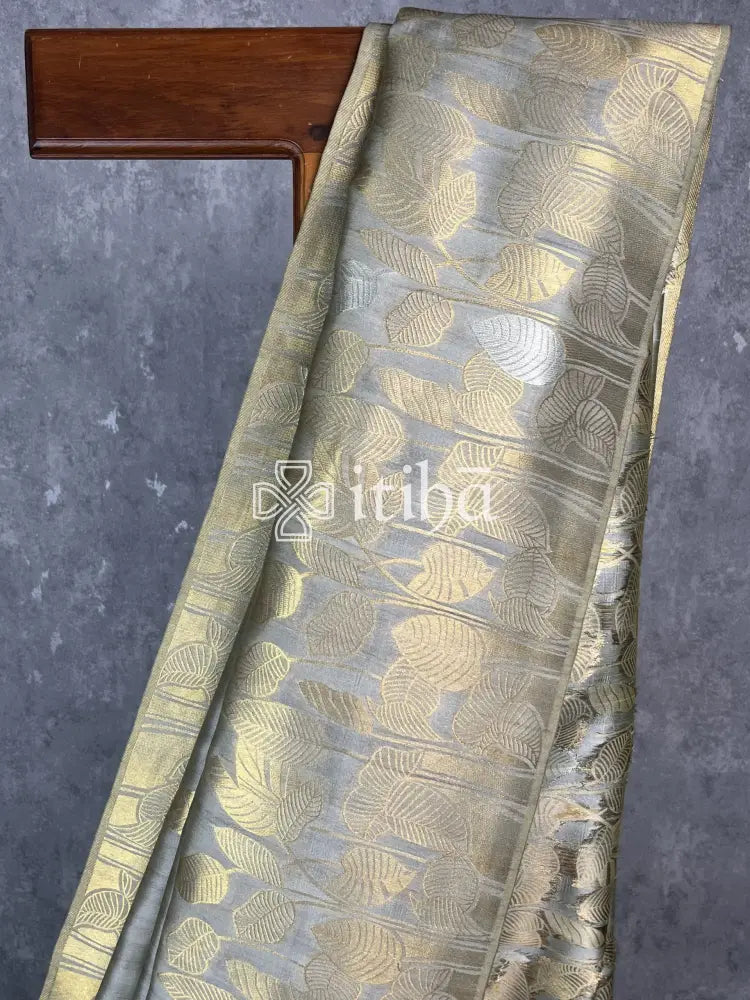 SEMI TUSSAR SILK WEAVING BANARASI SAREE
