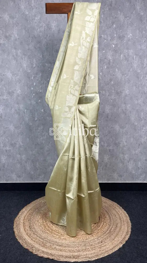 SEMI TUSSAR SILK WEAVING BANARASI SAREE