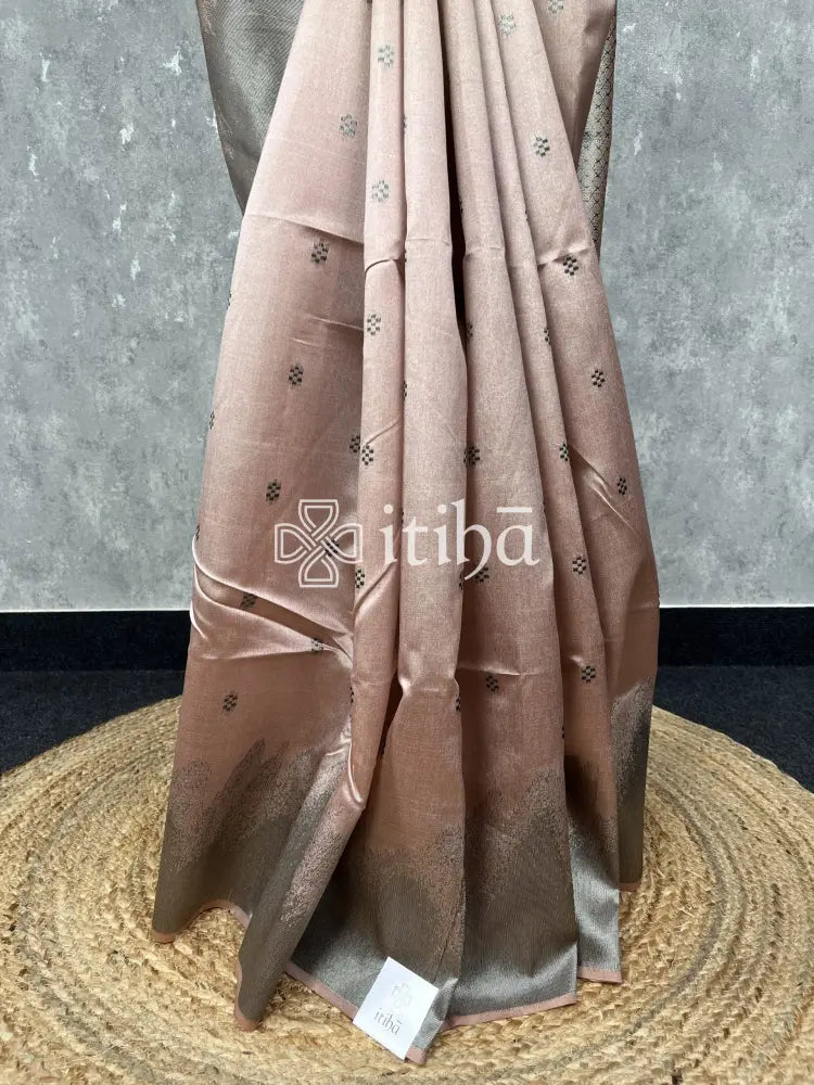 SEMI TUSSAR SILK WEAVING BANARASI SAREE