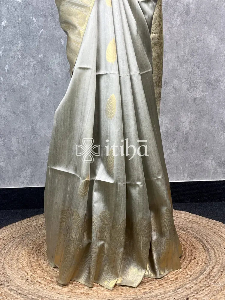 SEMI TUSSAR SILK WEAVING BANARASI SAREE