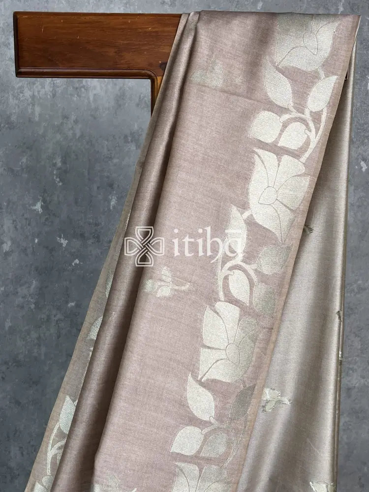 SEMI TUSSAR SILK WEAVING BANARASI SAREE