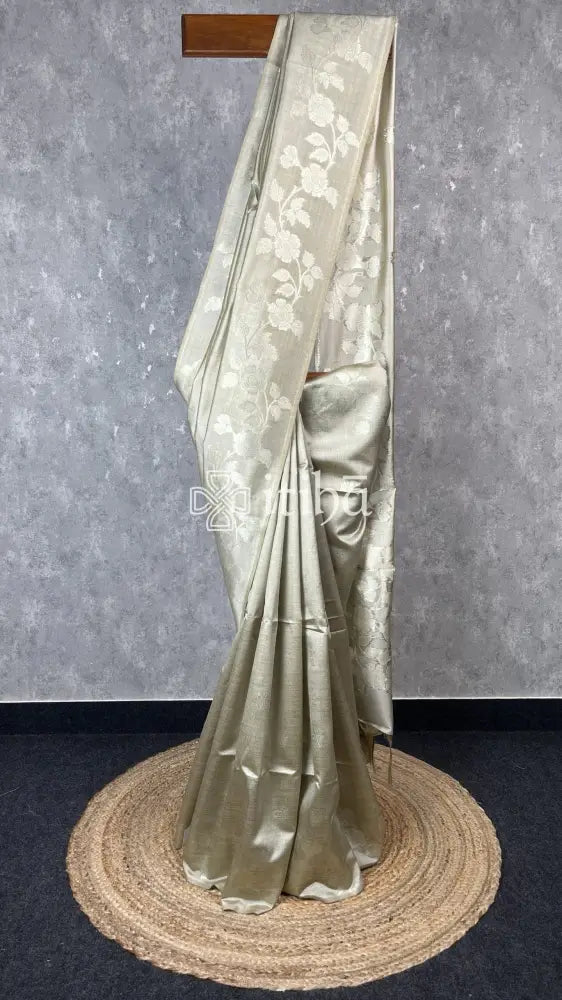 SEMI TUSSAR SILK WEAVING BANARASI SAREE