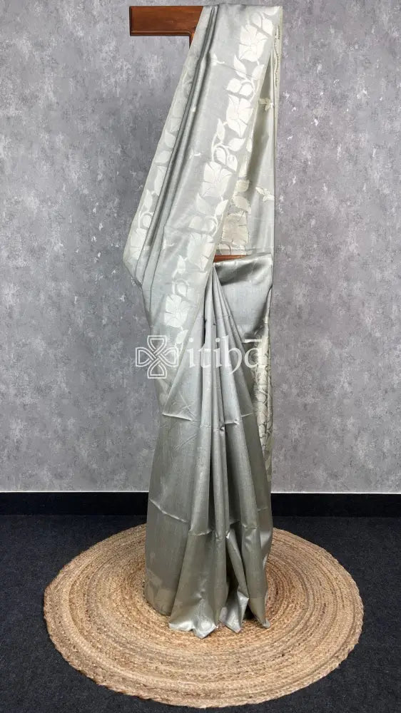 SEMI TUSSAR SILK WEAVING BANARASI SAREE