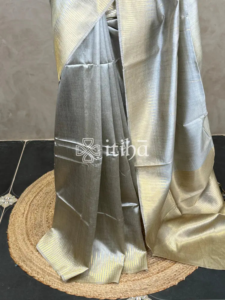 SEMI TUSSAR SILK WEAVING BANARASI SAREE