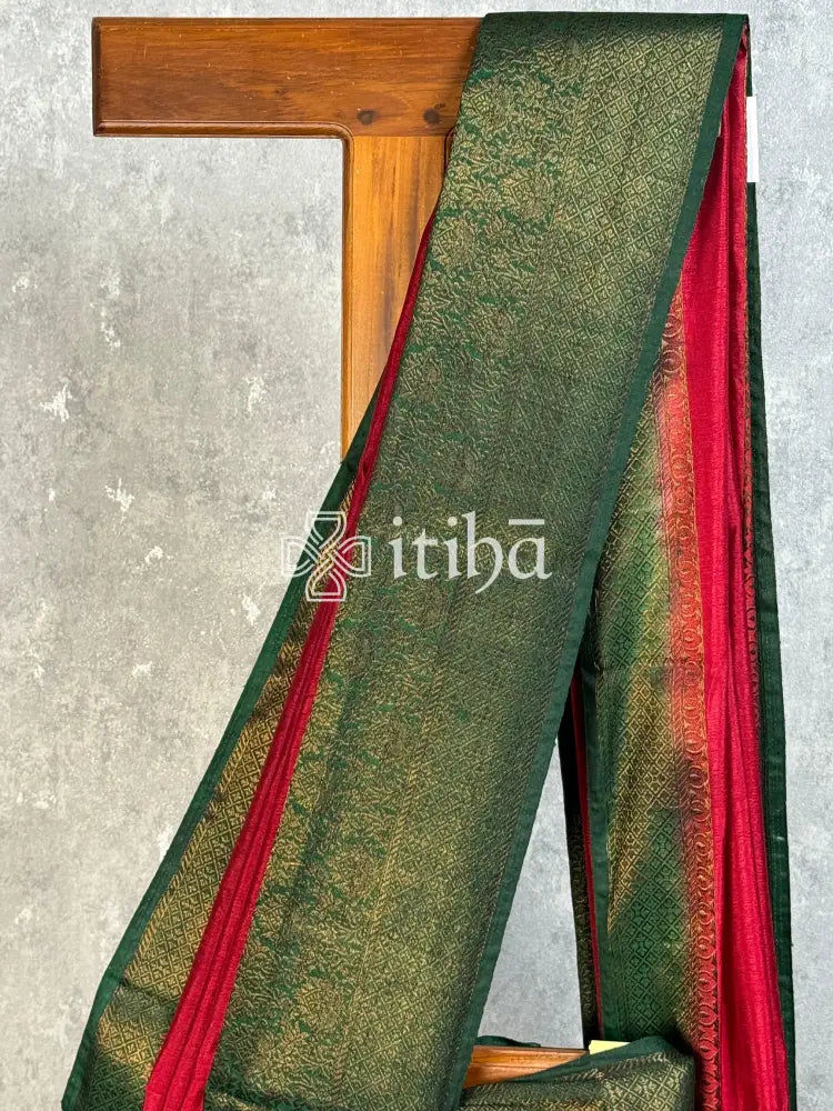 SEMI TUSSAR WEAVING CONTRA BANARASI SAREE