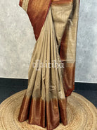 SEMI TUSSAR WEAVING CONTRA BANARASI SAREE