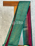 SEMI TUSSAR WEAVING CONTRA BANARASI SAREE