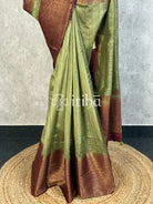 SEMI TUSSAR WEAVING CONTRA BANARASI SAREE