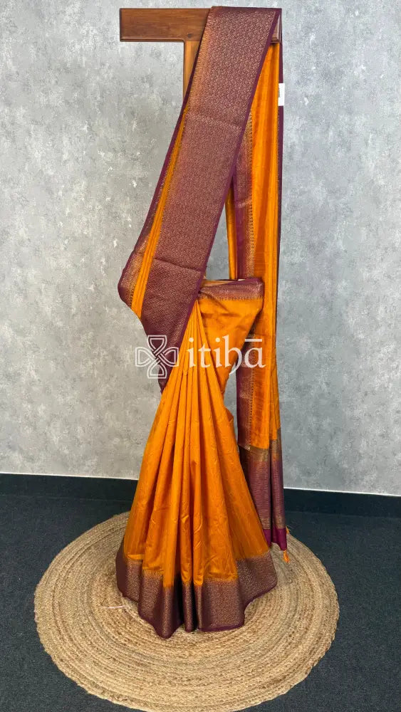 SEMI TUSSAR WEAVING CONTRA BANARASI SAREE