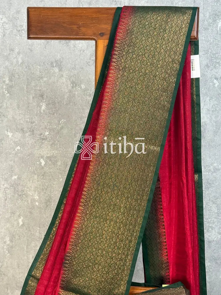SEMI TUSSAR WEAVING CONTRA BANARASI SAREE
