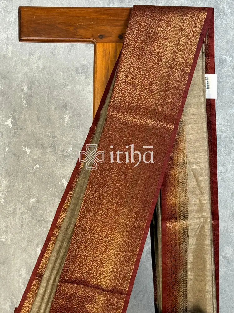 SEMI TUSSAR WEAVING CONTRA BANARASI SAREE