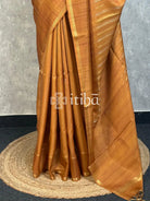 SEMI TUSSAR ZARI STRIPES BANARASI SAREES