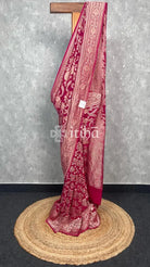 SILK GEORGETTE GOLD ZARI BANARASI SAREE